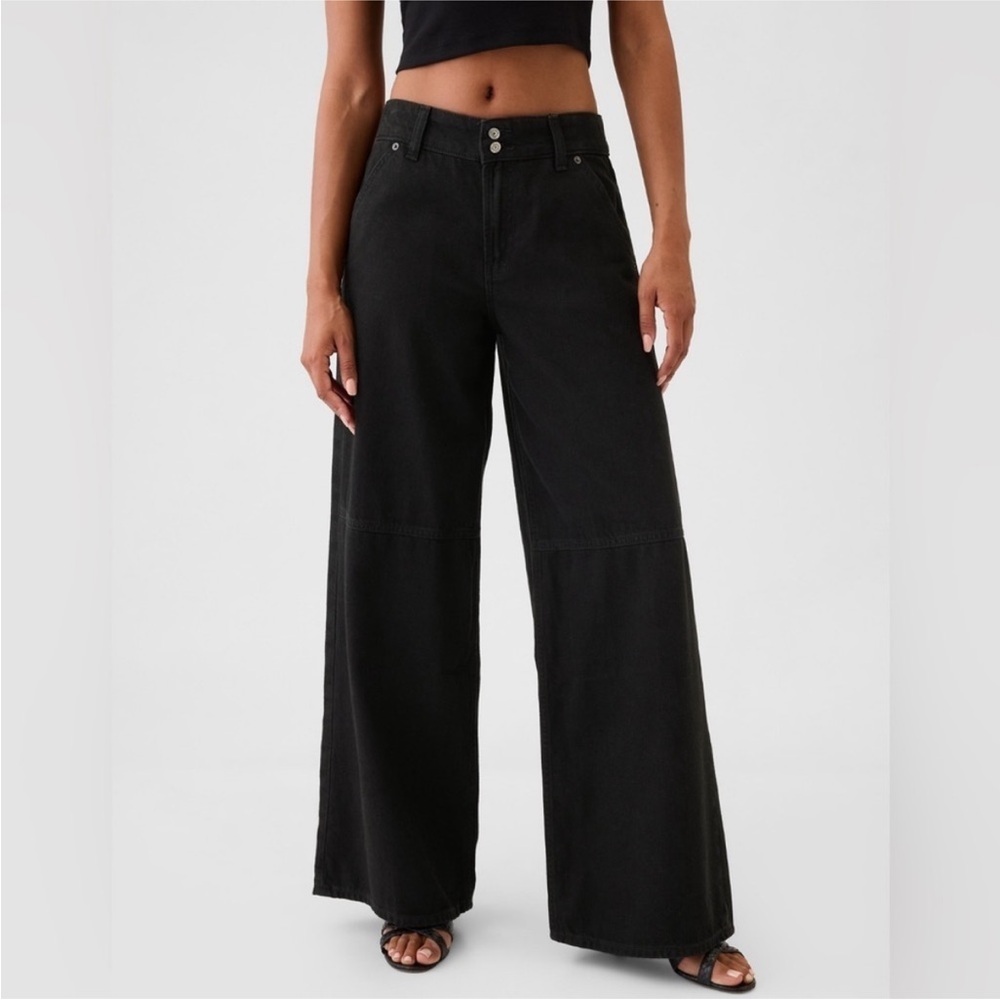 GAP Black Wide Leg Jeans